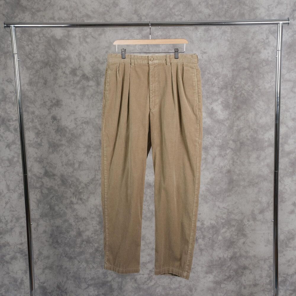 Vintage Ralph Lauren Corduroy Pants | Beige | Polo Cords | Andrew Pant | 35 x 32